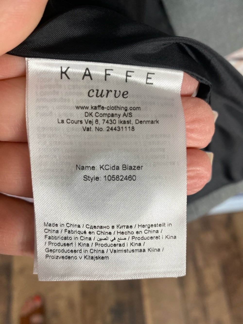 Kaffe Curve IDA Short Sleeve Grey Lightweight Classic Neutral Coat Blazer Sz 16 - Picture 15 of 16